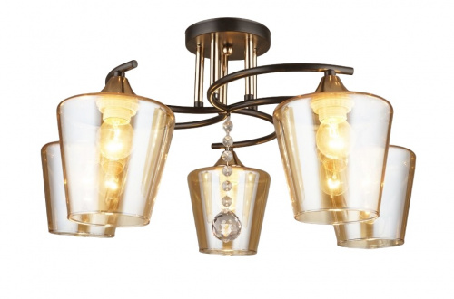 LVK N 4010/5 CF+FG люстра D56H28 5хЕ27х60W LVK N 4010/5 CF+FG люстра D56H28 5хЕ27х60W