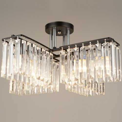 LVK N 4499/8 BK+CR люстра D54H26 8хЕ27х60W